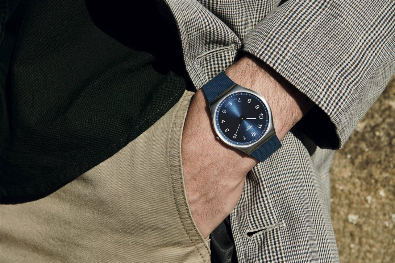 Reloj suizo Swatch púrpura clásico para hombre y mujer, reloj clásico para  hombre y mujer