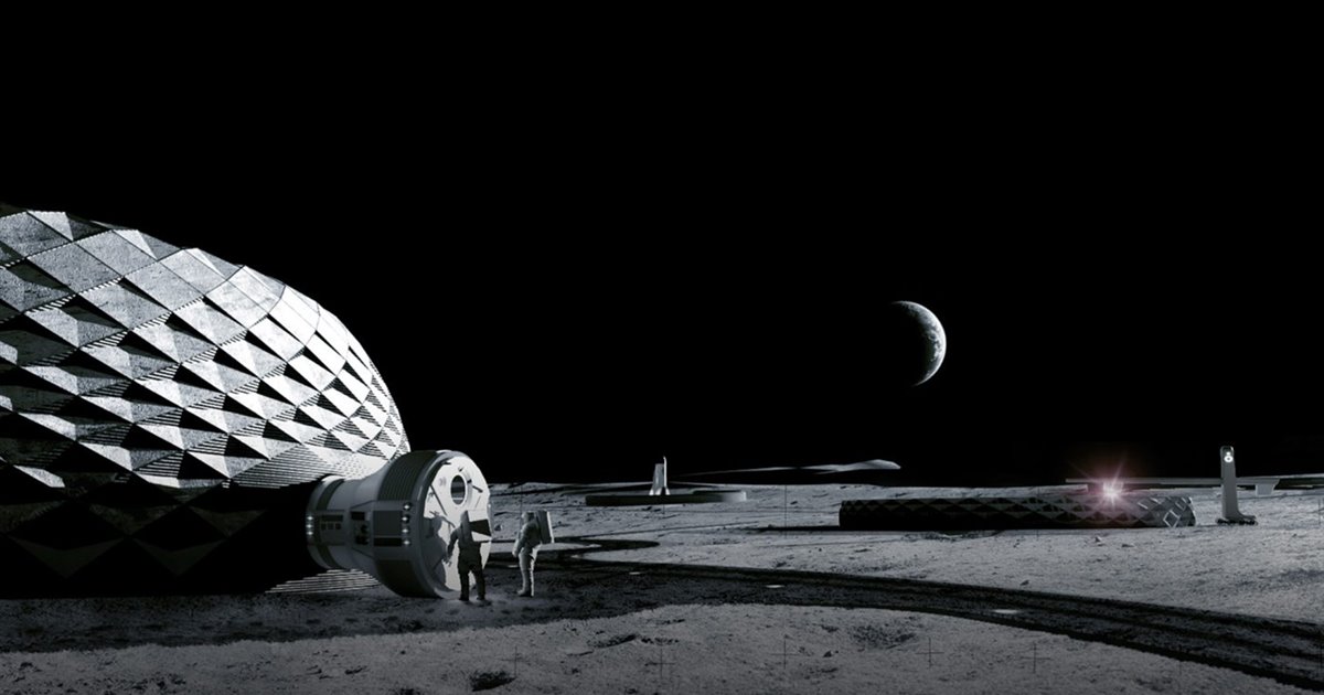 Las casas impresas en 3D para vivir en la luna del arquitecto Bjarke Ingels